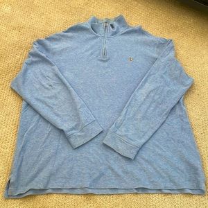 Polo Ralph Lauren Blue Quarter Zip Sweater, XXL